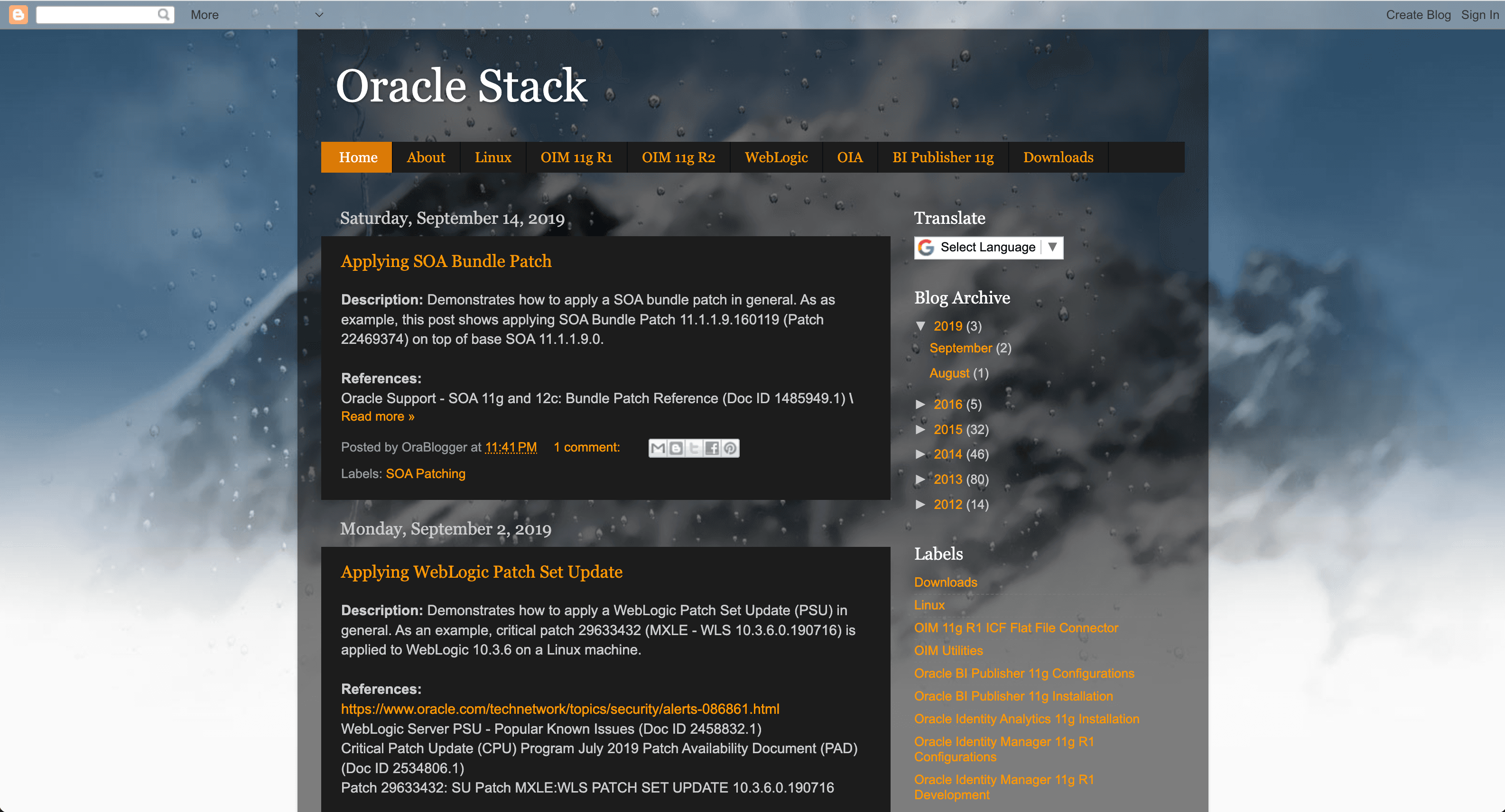 Oracle Stack Blog