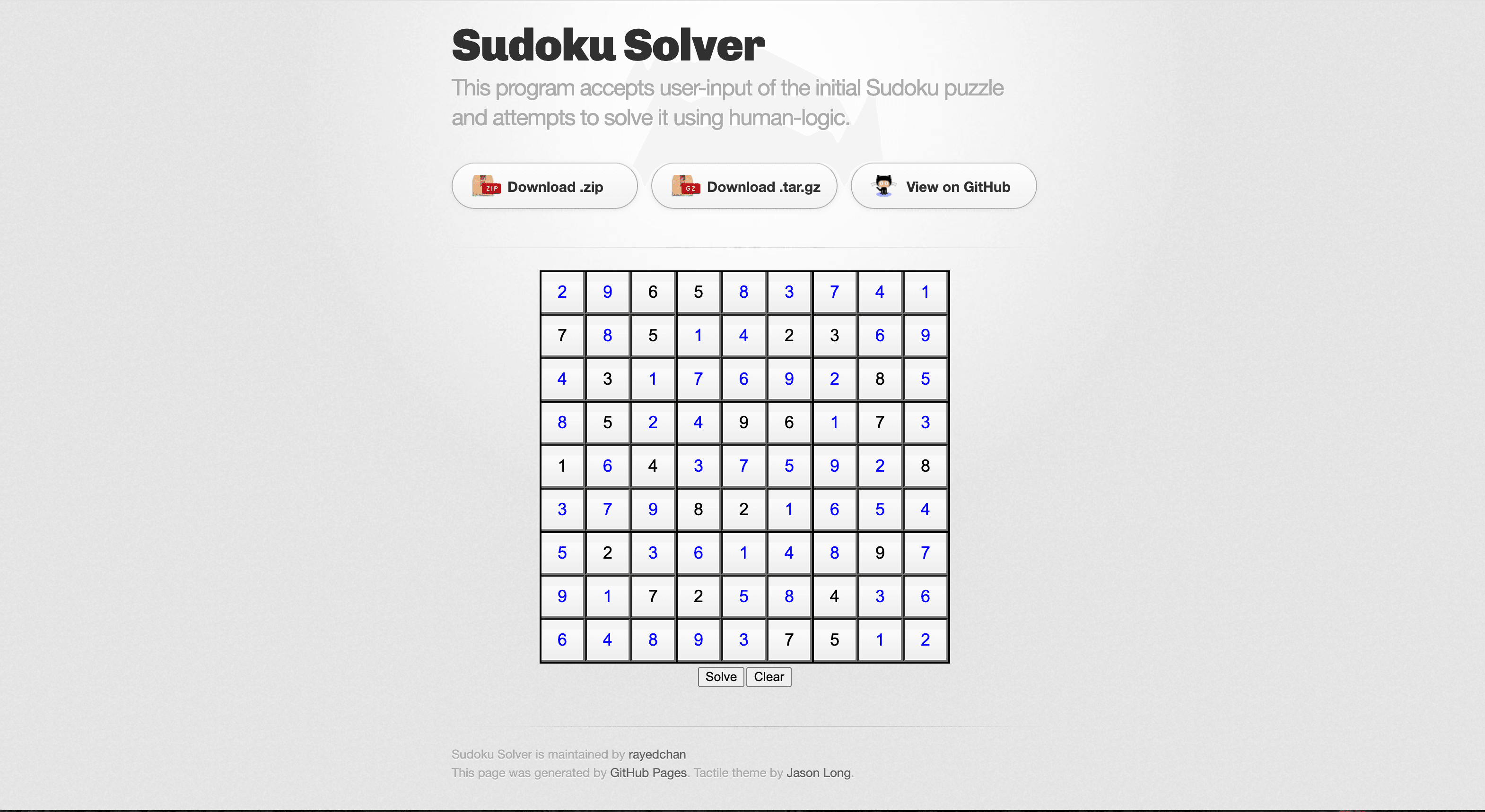 Sudoku Solver Project